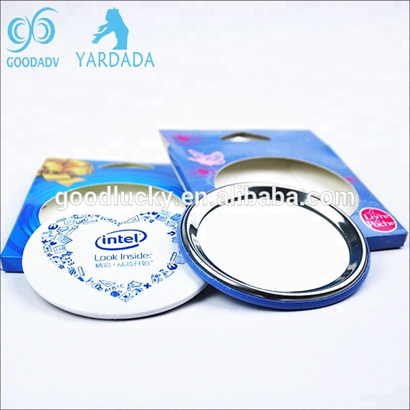 Factory wholesale girls decorative mirror compact pocket makeup mirror