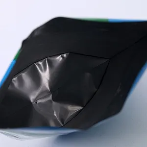 Custom plastic material polyethylene pe bag for Spirulina packaging
