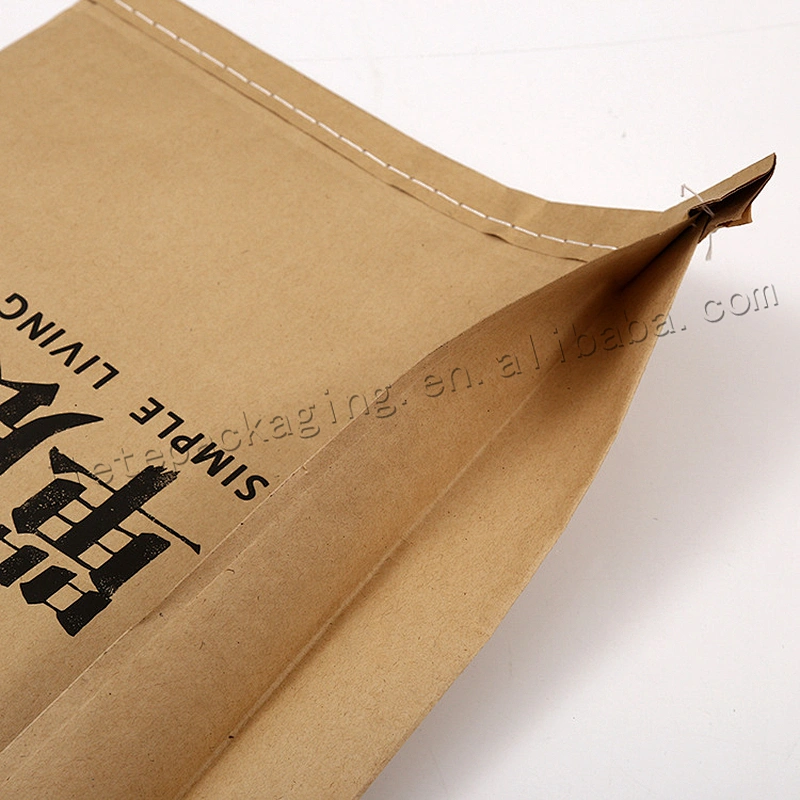 Customized fashion folding kraft paper shopping bag,shopping bag with handle and pp woven lining