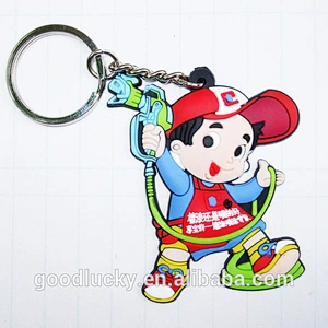 Manufacturer Hot sale 2/3D rubber keychain