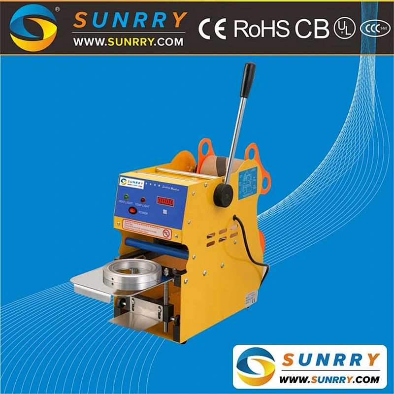 2018 commercial manual digital plastic cup sealing machine