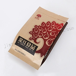 High quality customized greaseproof moistureproof brown kraft paper food bag
