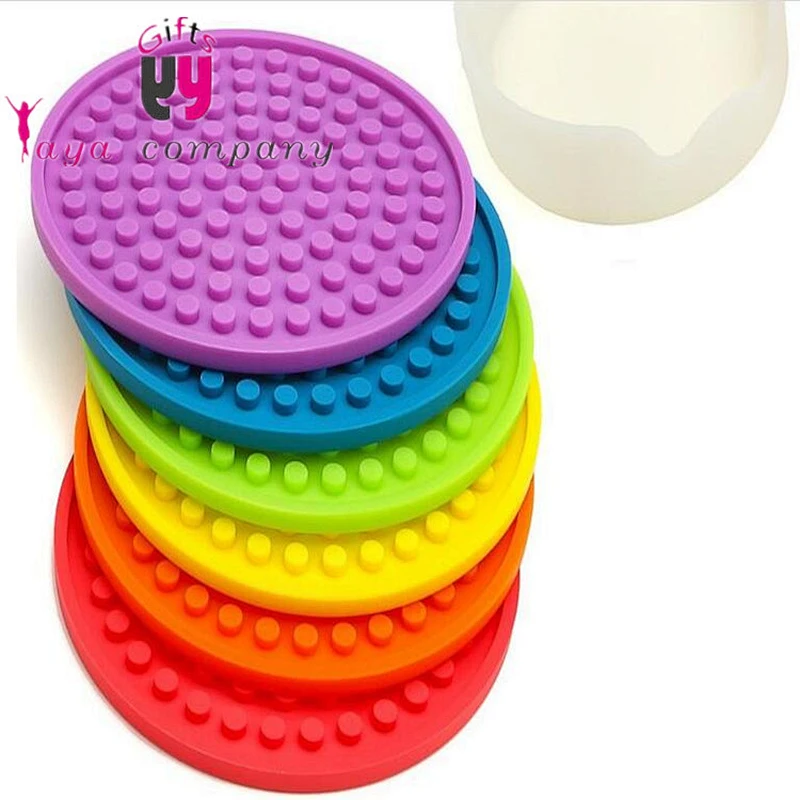 FDA Easy carry Silicone cup coaster