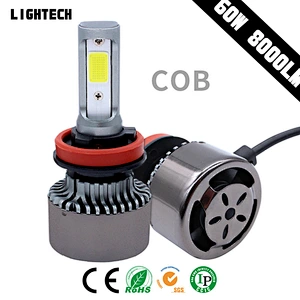 2017 Auto Parts Led Car Headlight H1 H3 H4 H7 H13 9007 9005 9006 GT 12v 24v 6000K Led Headlight Bulbs H11 80W 8000LM