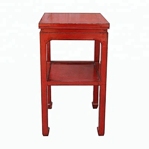 chinese antique lacquered reclaimed wooden furniture flower stand
