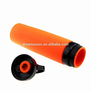 Silicone Drinking Water Bottle Reusable Drink Sport BPA Free Foldable