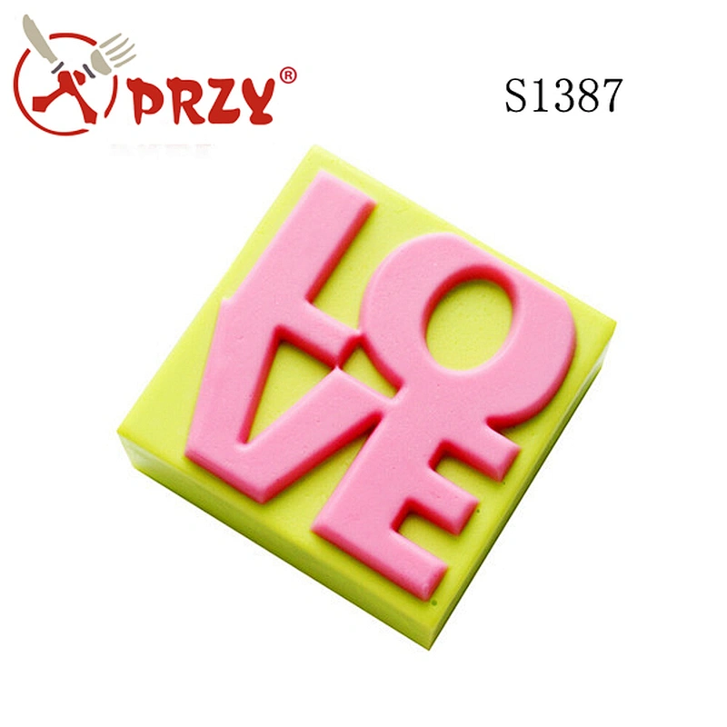 'love' words silicone soap mold Valentine's Day decorative molds for soap cheap price silicone mould