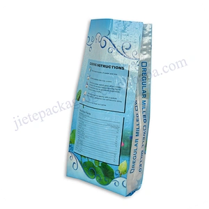 Transparent D handle 10kg plastic laminated pp woven printed bag of rice for grain,seed,flour