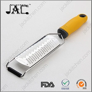 Stainless Steel Lemon Zester And Cheese Grater With Protect Cover