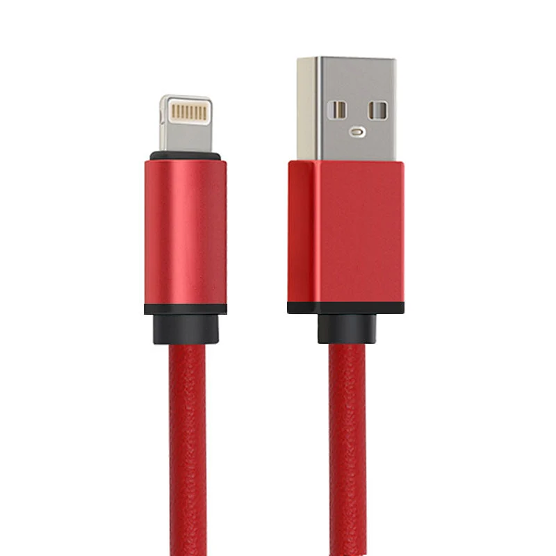 wholesale china 8 pin PU leather coil fast usb phone charger cable  for iphone 6