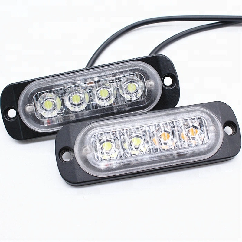 12V car accessories 24V Red Blue Amber White 12W Flash LED truck position lights