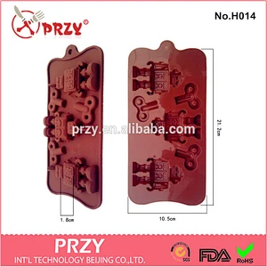 H014 PRZY new robot pattern silicone chocolate molds