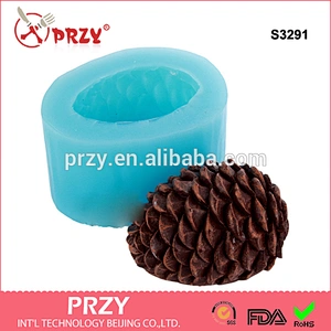 S3291 pine cone shape silicone mold for baking christmas pine cone mould for silicone soap