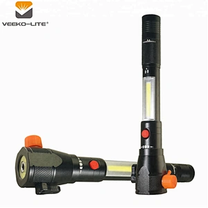 230 Lumens Multifunction Magnetic Work Lights with Emergency Hammer, Screw Driver Set and Belt, Aluminium Flashlight COB Light