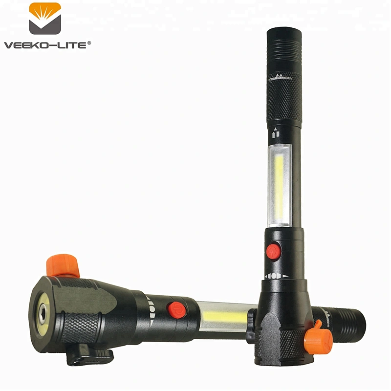 230 Lumens Multifunction Magnetic Work Lights with Emergency Hammer, Screw Driver Set and Belt, Aluminium Flashlight COB Light