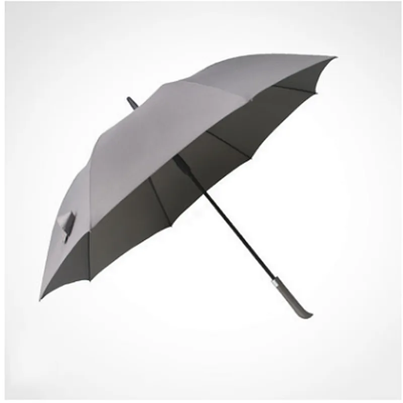 Portable black color automatic open and close straight bone Business Umbrellas for travel outside car