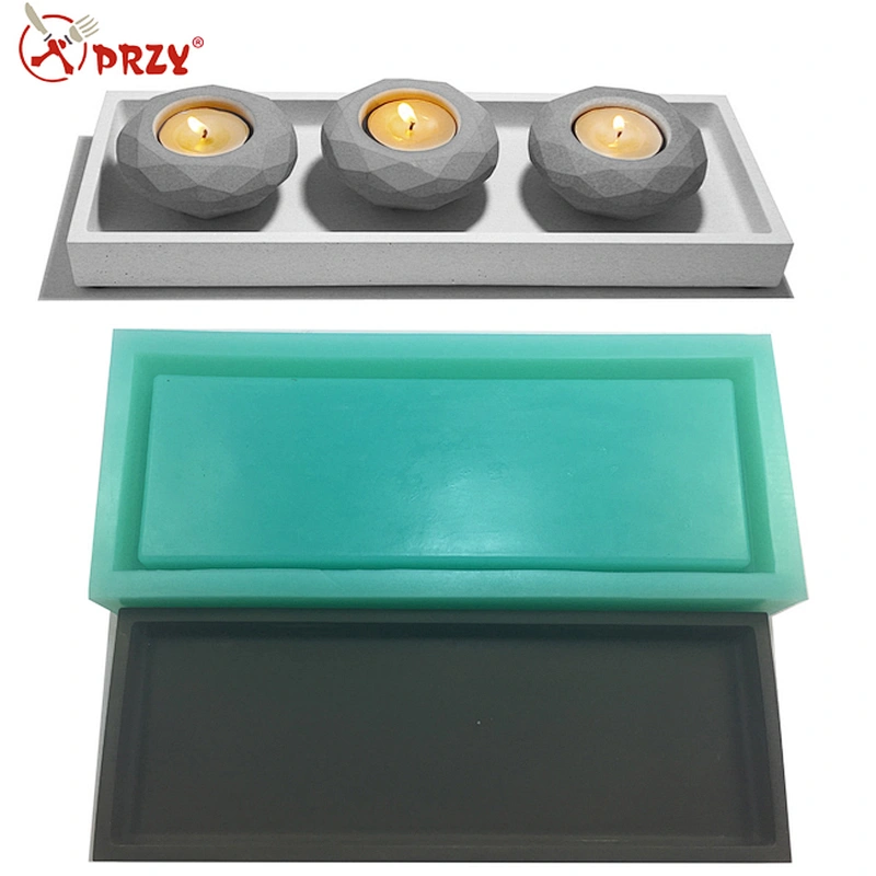 Rectangular silicone cement mold silicone molds for concrete silicone mold
