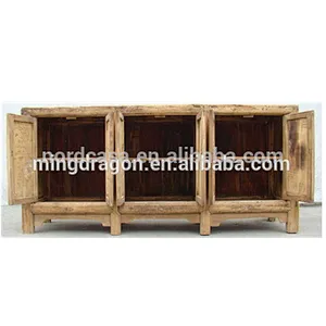 Chinese antique natural recycle wood bleached cabinet,Pine antique furniture