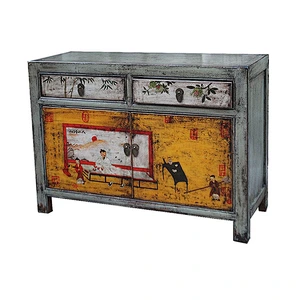 oriental vintage painted furniture for stores use