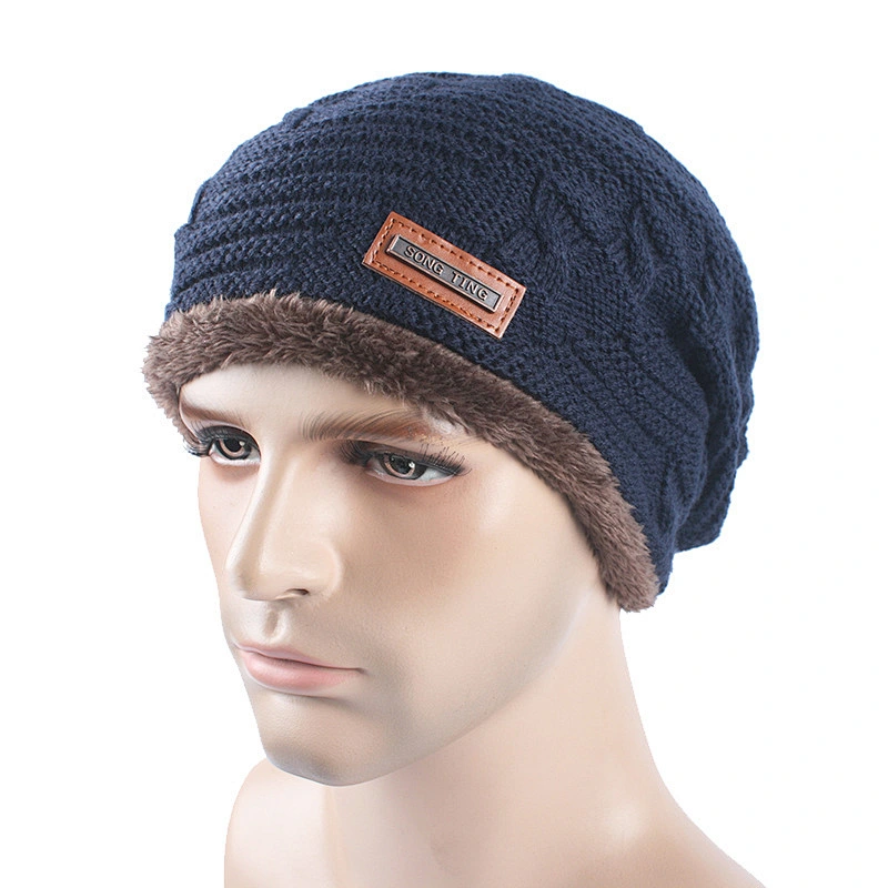 Men Beanie Warm Baggy Cap Wool Gorros Touca Hat