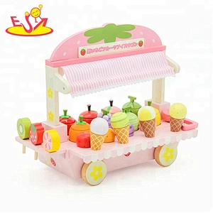 Bestes Verkaufsbaby mini hölzernes Eiscreme-LKW-Spielzeug für Spiel W10B080