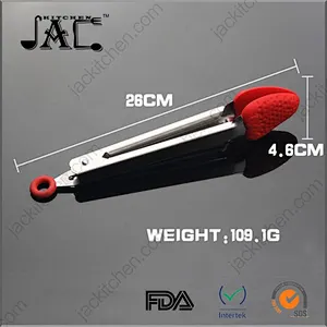 Convenient Stainless Steel Pp Smile Food Tongs