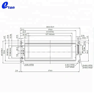custom 24064 dots 240x64 lcd display module