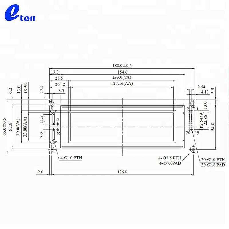custom 24064 dots 240x64 lcd display module