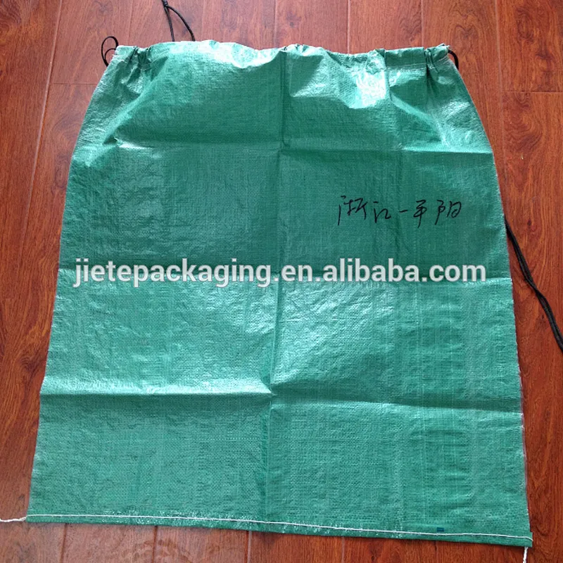 High quality pp woven packaging drawstring bag for cement