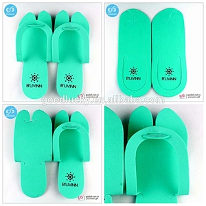 Wholesale cheap custom eva hotel slipper foldable eva foam disposable flip flop