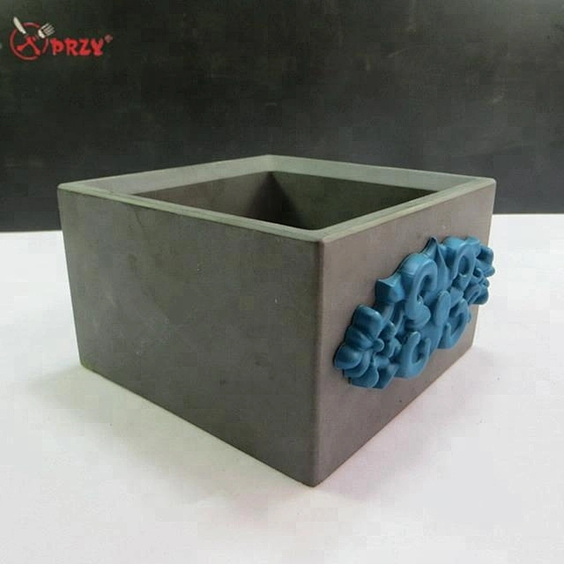 HP0009 Fondant decorative Cement flower pot Mould silicone Concrete planter Molds