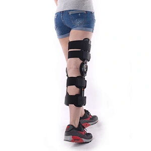 Medical Hinged adjustable knee brace Joint Fixation Adjustable Orthopedic Support
