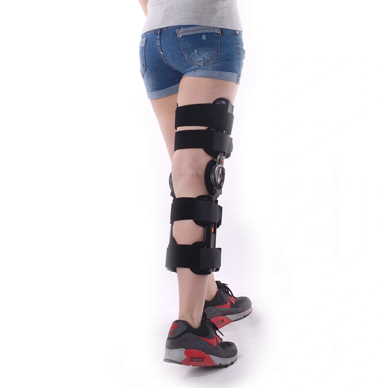 Medical Hinged adjustable knee brace Joint Fixation Adjustable Orthopedic Support
