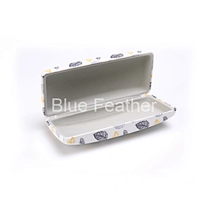 Glasses spectacle eyewear case with Eco friendly PU material and custom logo
