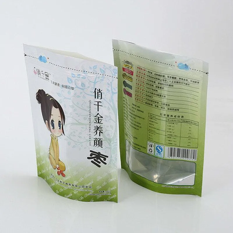 Custom PE bags are used for date packaging