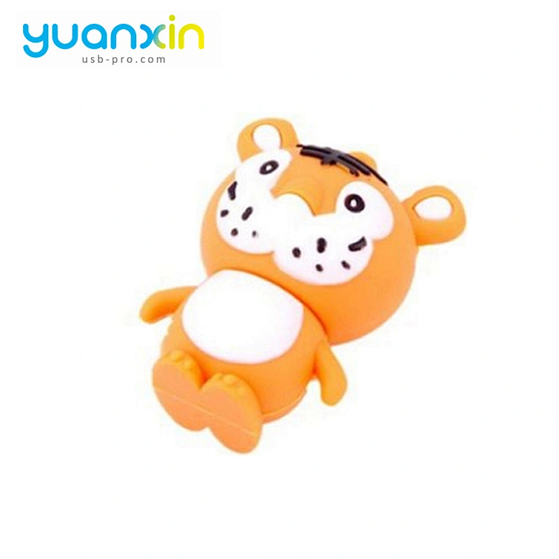 Tiger Shape Oem Popular 8G China Novelty Doll Pen Drive Full Capacity High Speed