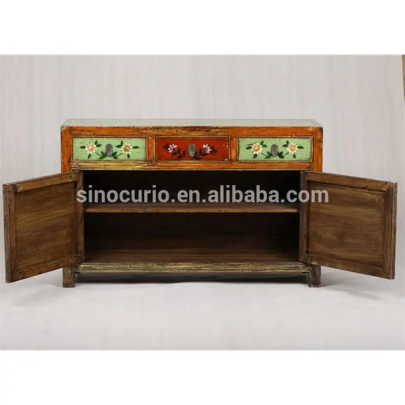 wholesale furniture china chinese antique furniture painted sideboard buffet