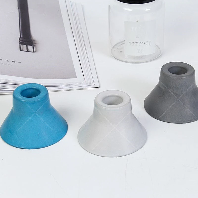 Concrete candlestick decoration Mold home wedding Cement candle holder silicone molds