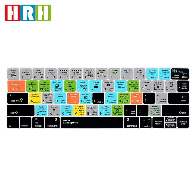 Lightroom Hot key Keypad Cover Ultra- thin key silicone key cover Skins For macbook pro skin Keyboard Protector