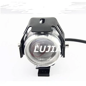Motorcycle Headlights U7 Fog Light Spot Lamp 10W Black with high/low beam ,flashing/strobe