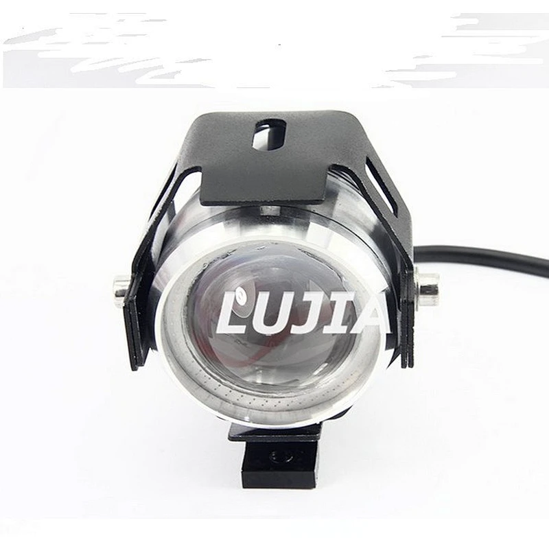 Motorcycle Headlights U7 Fog Light Spot Lamp 10W Black with high/low beam ,flashing/strobe