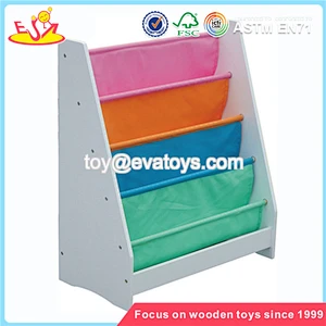 Wholesale high quality wooden book shelf household children wooden book shelf W08C041
