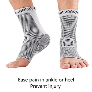 Ankle Brace Compression Support Sleeve for Injury Recovery, Joint Pain, Swelling, Plantar Fascistic & Achilles Tendon