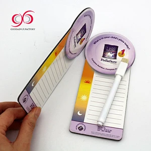 New Style customized memo magnet set fridge magnet with memo pad