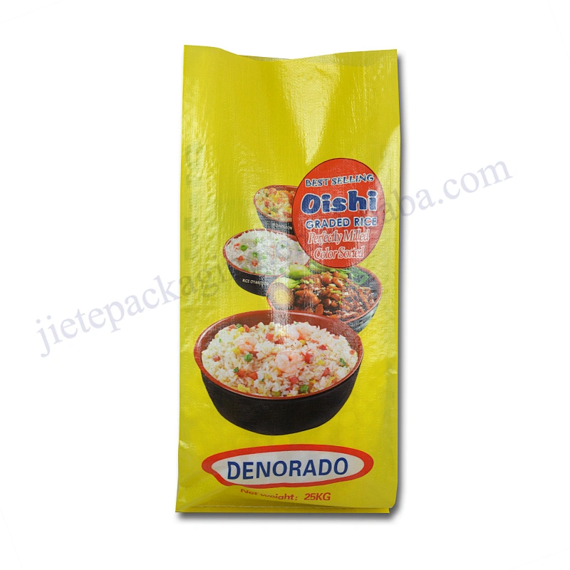 New material pp woven fabric basmati rice packaging bag for wheat,oats