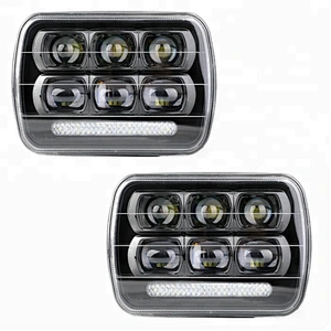 Lightech 2018 New 5x7 square led headlight 60W 6X7Jeep head lights