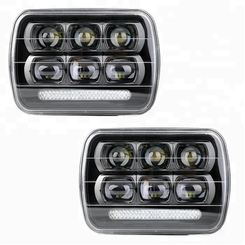 Lightech 2018 New 5x7 square led headlight 60W 6X7Jeep head lights