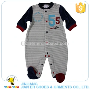 Factory direct sales winter keep warm cotton knit baby boys romper