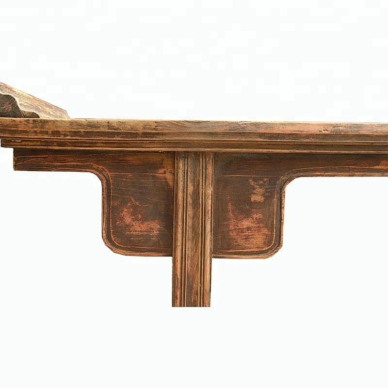 oriental chinese antique rustic distressed table living room furniture
