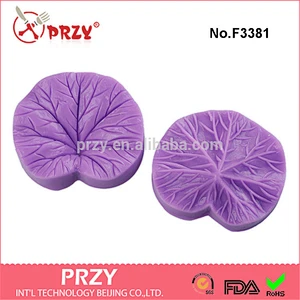 F3381 leaf shaped silicone cake mould silicone barking mold press mold